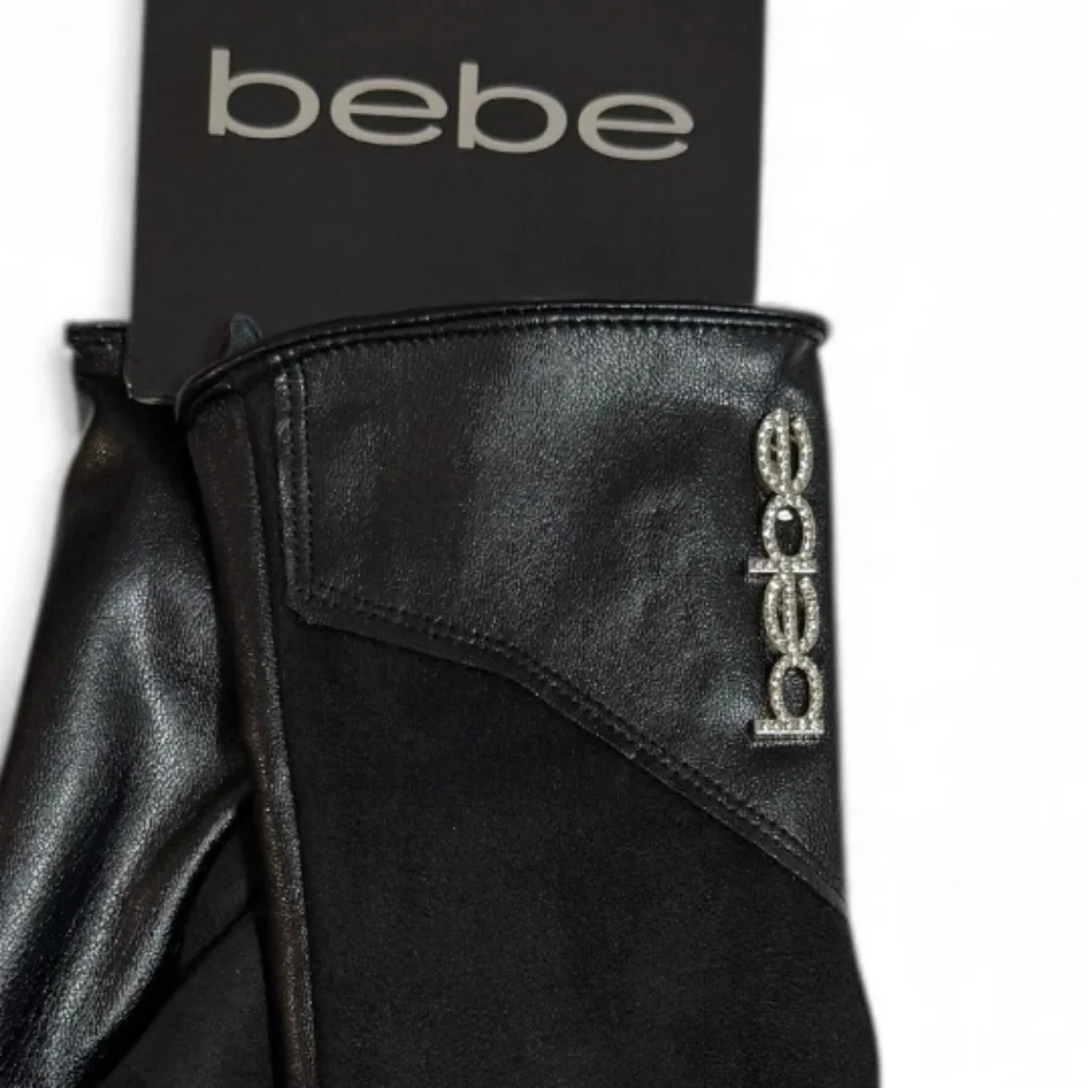 Bebe Elegant Black Gloves